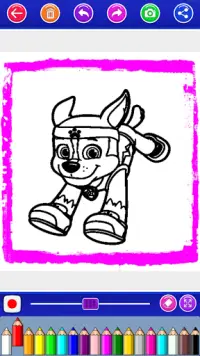 paw puppy dogs coloring the pa of troll Screen Shot 4