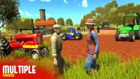 Agricultura Tractor Sim:La vida real de agricultor Screen Shot 0