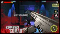 zombies mad combat: jeu de survie Screen Shot 2