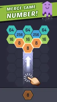 Merge Hexagon Block - Shoot 2048 Hexa Puzzle Screen Shot 1