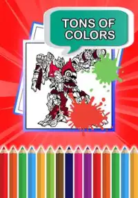 Coloring Book Megazord Robot Screen Shot 2