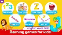 Funny Food alphabets & ABC Math kids Number game Screen Shot 1