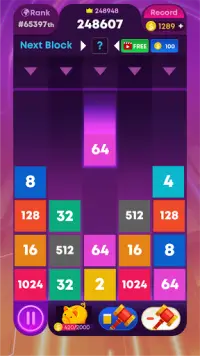 Drop Number: Number Puzzle 2048 Screen Shot 4