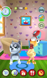 Talking Puppy And Chick Screen Shot 4