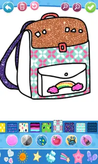 Glitter Beauty Accessories Coloring and drawing Screen Shot 5