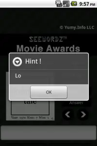 SeeWordz™ Movie Awards Pro Screen Shot 2