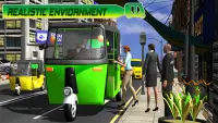 Modern auto tuk tuk Real rickshaw game 2021 Screen Shot 5