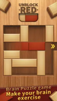 Unblock Red - Slide Block Puzzle to unbclok me Screen Shot 1