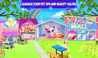 My Virtual Pet Spa dan Salon: Cute Animal Toko Screen Shot 1