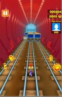 Subway Train Track - Boy Surf And Runner Screen Shot 0