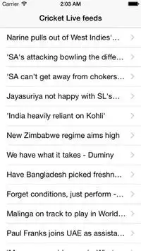 Live Cricket Score Updates Screen Shot 0