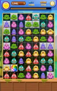 Cute Birds Match 3 Puzzle Game Screen Shot 2