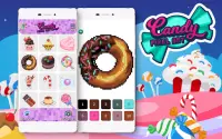 Candy Pixel Art - Pangkulay ng kendi ng Sandbox Screen Shot 0