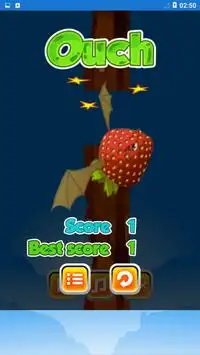 flappy strawberry bird Screen Shot 0