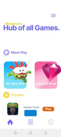 Hub of all games in one App Screen Shot 0