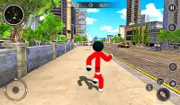 Santa Stickman City Hero - Mafia Crime Simulator Screen Shot 1