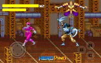 Pahlawan Dino Pertempuran Ninja Ranger Baja Retro Screen Shot 4