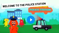 لعبة مدينة الوحوش - مركز الشرطة للأطفال Screen Shot 0
