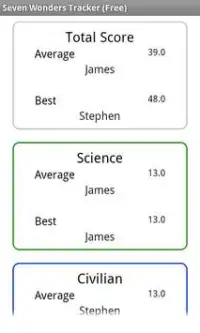 Seven Wonders Tracker (Free) Screen Shot 1
