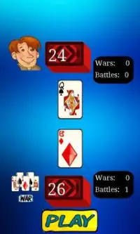 युद्ध - कार्ड खेल Screen Shot 1