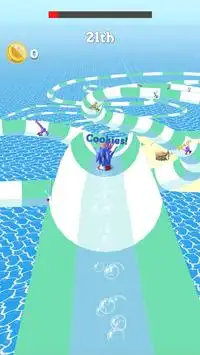 Sonic Water Dash.io: Aquapark Boom Slide Race Screen Shot 1