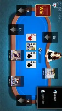 Free Poker Online Game Screen Shot 1