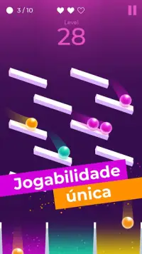 Platform Ball Balance: soltar uma bola em um copo Screen Shot 2