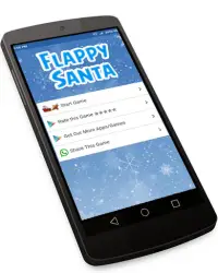 Flying Santa Clause - Christmas Games Screen Shot 0