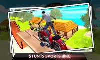 सुपर बाइक स्टंट मास्टर: मोटरसाइकिल स्टंटिंग Screen Shot 1