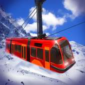 Sky Tram: simulador de Trem na estação de esqui