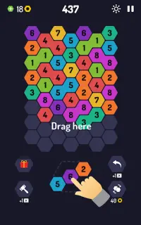 Unir 9! Hexa Puzzle Screen Shot 14