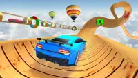 मेगा रैंप स्टंट कार रेसिंग साहसिक: मुफ्त गेम Screen Shot 0