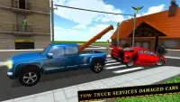 Tow Truck Car transporter Sim Screen Shot 11