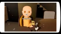 Baby in Dark Yellow Haunted House: Scary Baby Game Screen Shot 1