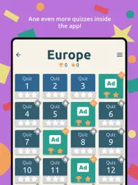 Europe Countries Quiz: Flags & Capitals guess game Screen Shot 9
