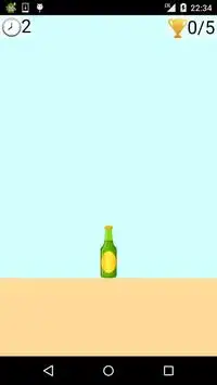flip beer bottle game Screen Shot 0