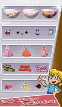 Sweet Wedding Doll Cake Cooking Games 2018 Screen Shot 6