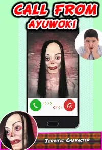 Ayuwoki no speaking Fake Call Simulator Screen Shot 0