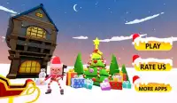 Santa Winter Snow Christmas Gift Spread Car Sim Screen Shot 4