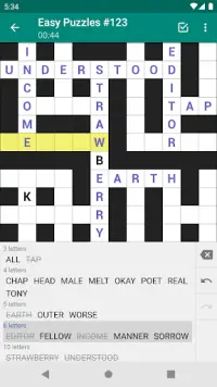 Fill-In Crosswords Screen Shot 0