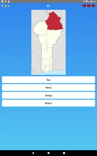 Bénin: les départements - Quiz de géographie Screen Shot 8