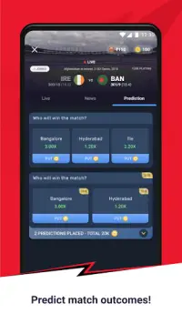 CricPlay - Fantasy Cricket, Prediction, Live Score Screen Shot 2