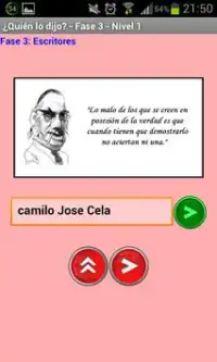 Adivina el Autor  Quiz Frases Screen Shot 4