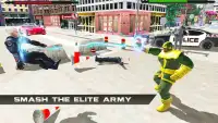 Green monster Infinity battle vs Superheroes Screen Shot 0