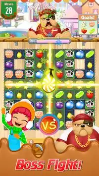 Sweet Fruit Candy - Juice Fruit Land - Match 3 Screen Shot 2