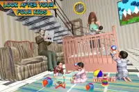 Pasgeboren baby-vierlingen: Mother Sim Screen Shot 1