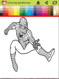 Coloring Spider-man : spiderMan games free Screen Shot 3