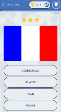 Les drapeaux du monde Quiz Screen Shot 10