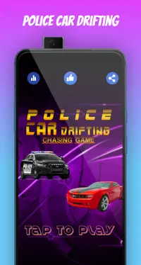 Carro de polícia à deriva jogo de perseguição Screen Shot 0