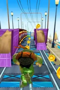 Turtle Run: Subway Ninja Screen Shot 0